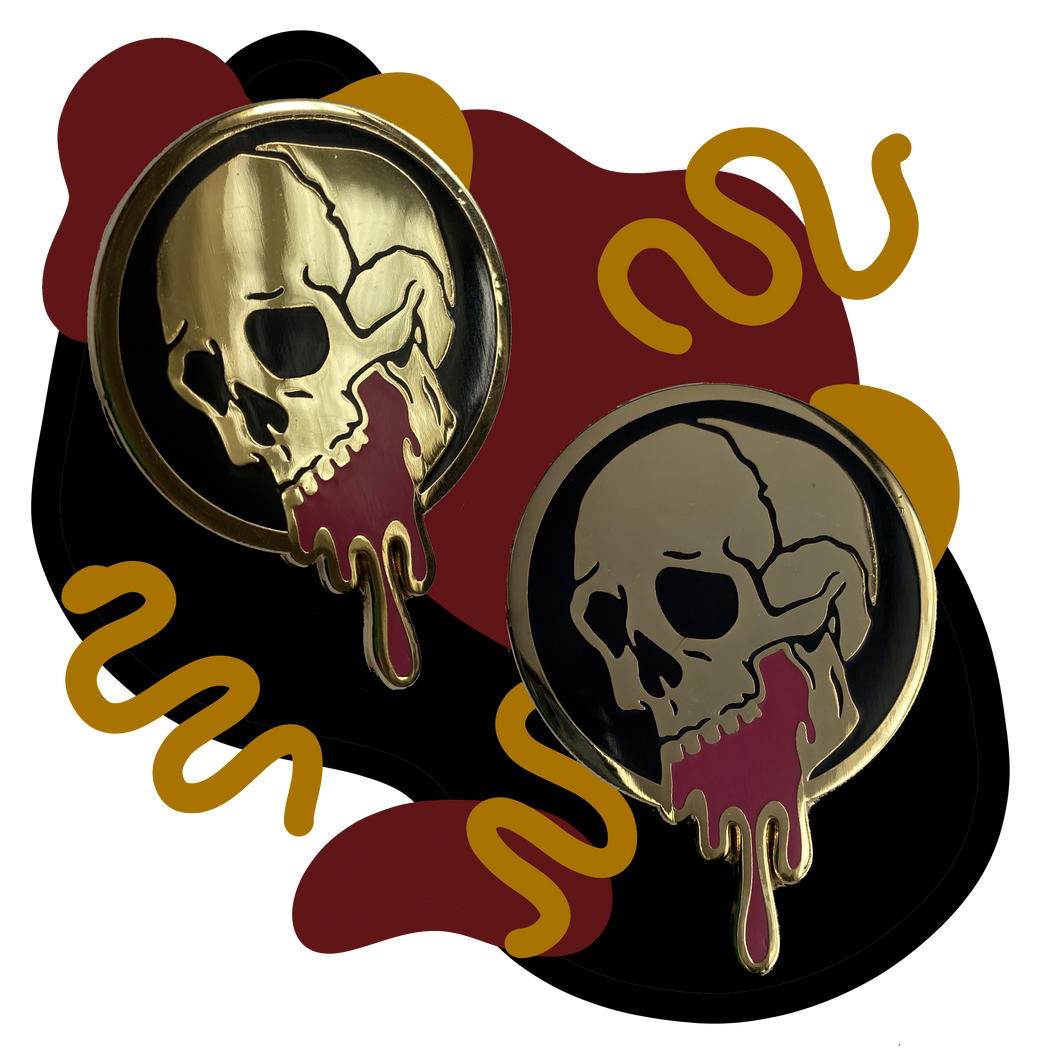 SOL Skull Pin- Tons of Colors!