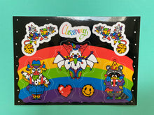 Load image into Gallery viewer, Rainbow Animal Clowns Sticker Sheet

