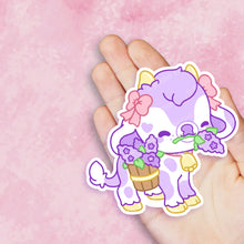 Load image into Gallery viewer, Garden Cows Vinyl Sticker Set
