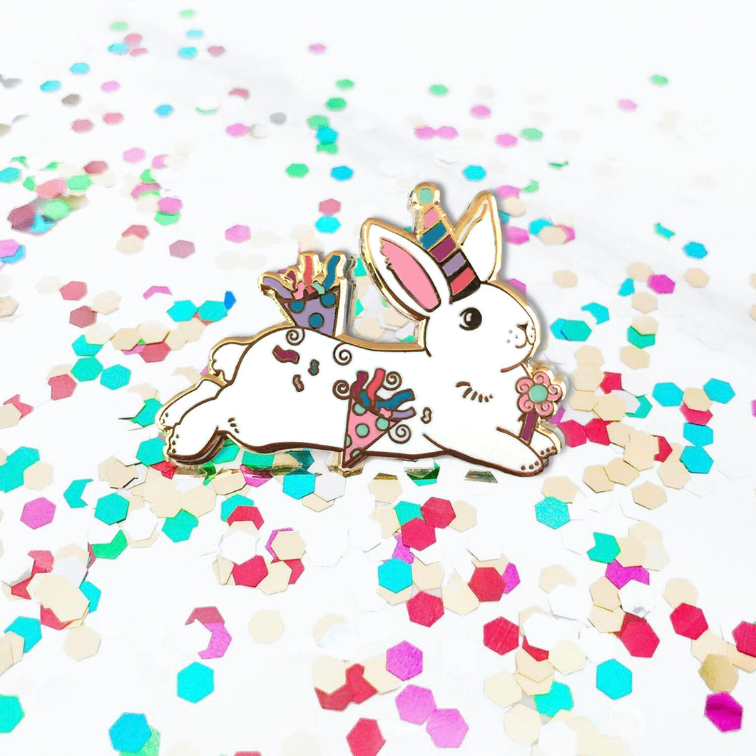 Party Bunny Hard Enamel Pin