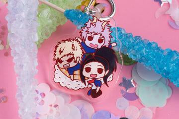 Katsuki Bakugo Momo Yaoyorozu Mina Ashido Nigiri My Hero Academia 2.5 inch Acrylic Charm | Boku No Hero Academia | Kawaii | Anime