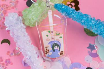 Froppy Boba Milk Tea Tsuyu Asui My Hero Academia 2.5 inch Acrylic Charm | Boku No Hero Academia | Kawaii | Anime