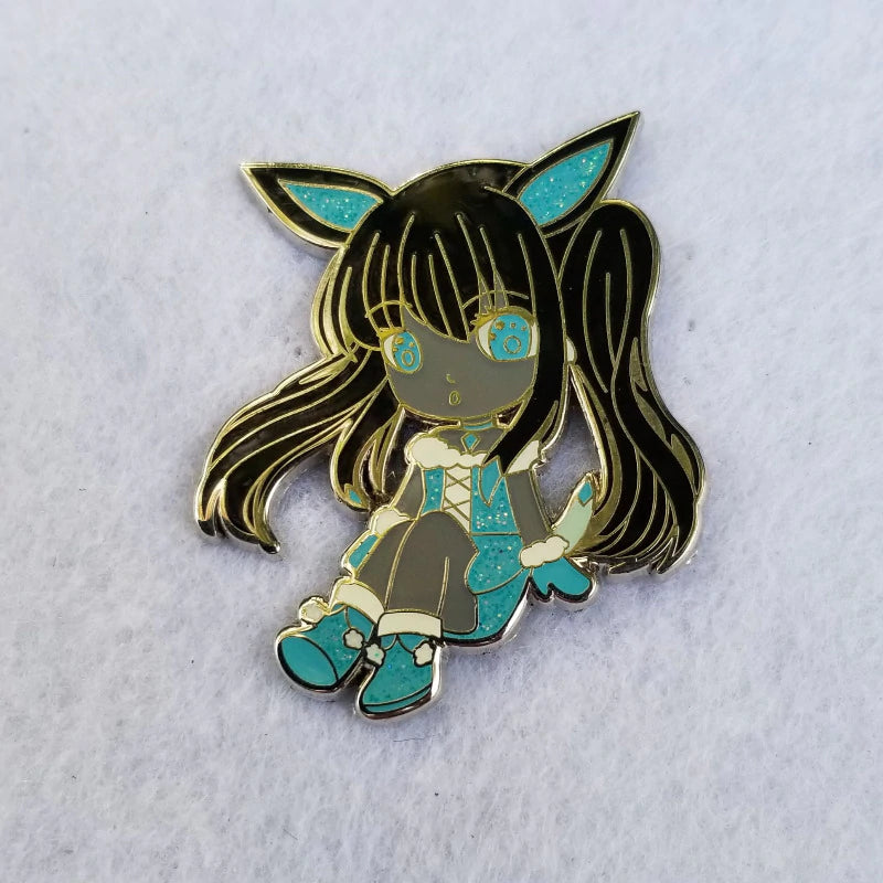 Shadow Ice Type Pocket Monster Chibi Hard Enamel Pin