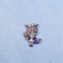 Load image into Gallery viewer, Lilac Normal Type Pocket Monster Chibi Enamel Pin
