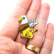 Load image into Gallery viewer, GRIFFIN ENAMEL PIN - MYTHICAL CREATURES LAPEL PIN
