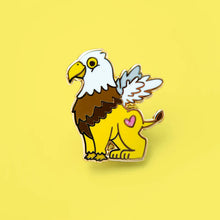 Load image into Gallery viewer, GRIFFIN ENAMEL PIN - MYTHICAL CREATURES LAPEL PIN
