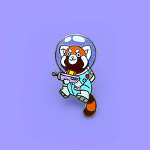 Load image into Gallery viewer, SPACE RED PANDA ENAMEL PIN - ASTRONAUT RED PANDA
