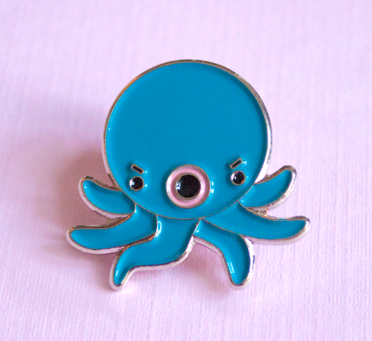 Angry Octopus Pin