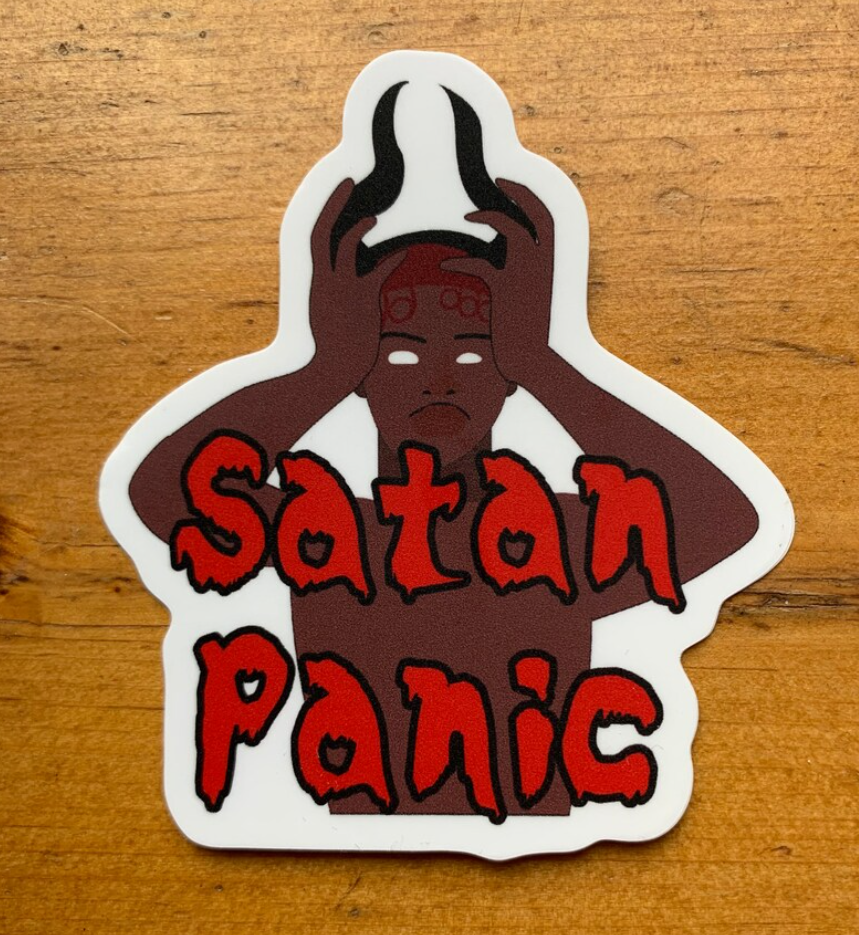 Satan Panic/Lil Nas X Vinyl Sticker: Montero (call me by your name) music video inspired sticker for those that just love a Satan Panic 3