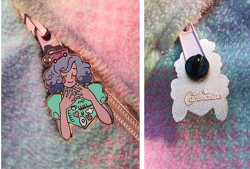 J-Fashion Enamel Pins: Decoden Lolita