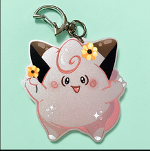 Load image into Gallery viewer, Moon Fairy Metallic Pink Charm
