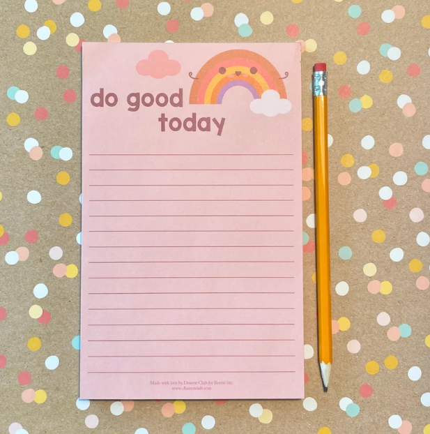 Do Good Today Rainbow Notepad