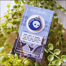 Load image into Gallery viewer, Blue Skull Bomb Pin
