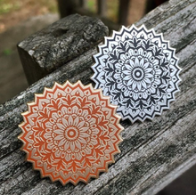 Load image into Gallery viewer, Matte Gold and Matte Silver Mandala Pins

