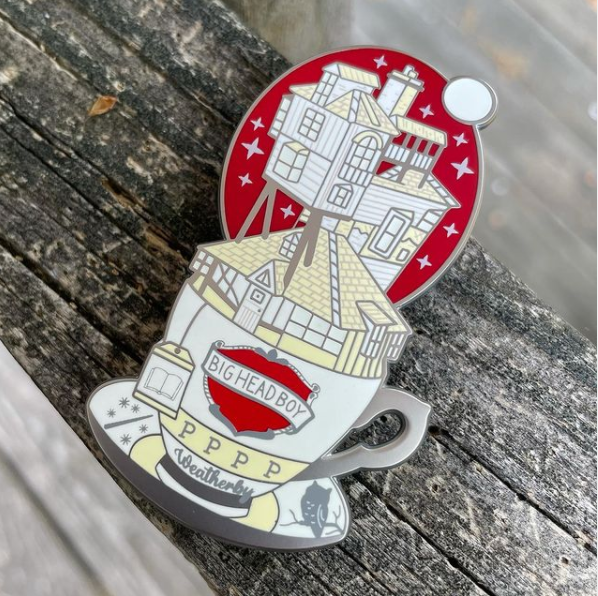 Big Head Boy Teacup Pin