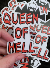 Load image into Gallery viewer, Queen of Hell Vinyl Sticker Inspired by the Chilling Adventures of Sabrina on Netflix 3.26&quot; x 4&quot;
