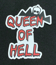 Load image into Gallery viewer, Queen of Hell Vinyl Sticker Inspired by the Chilling Adventures of Sabrina on Netflix 3.26&quot; x 4&quot;
