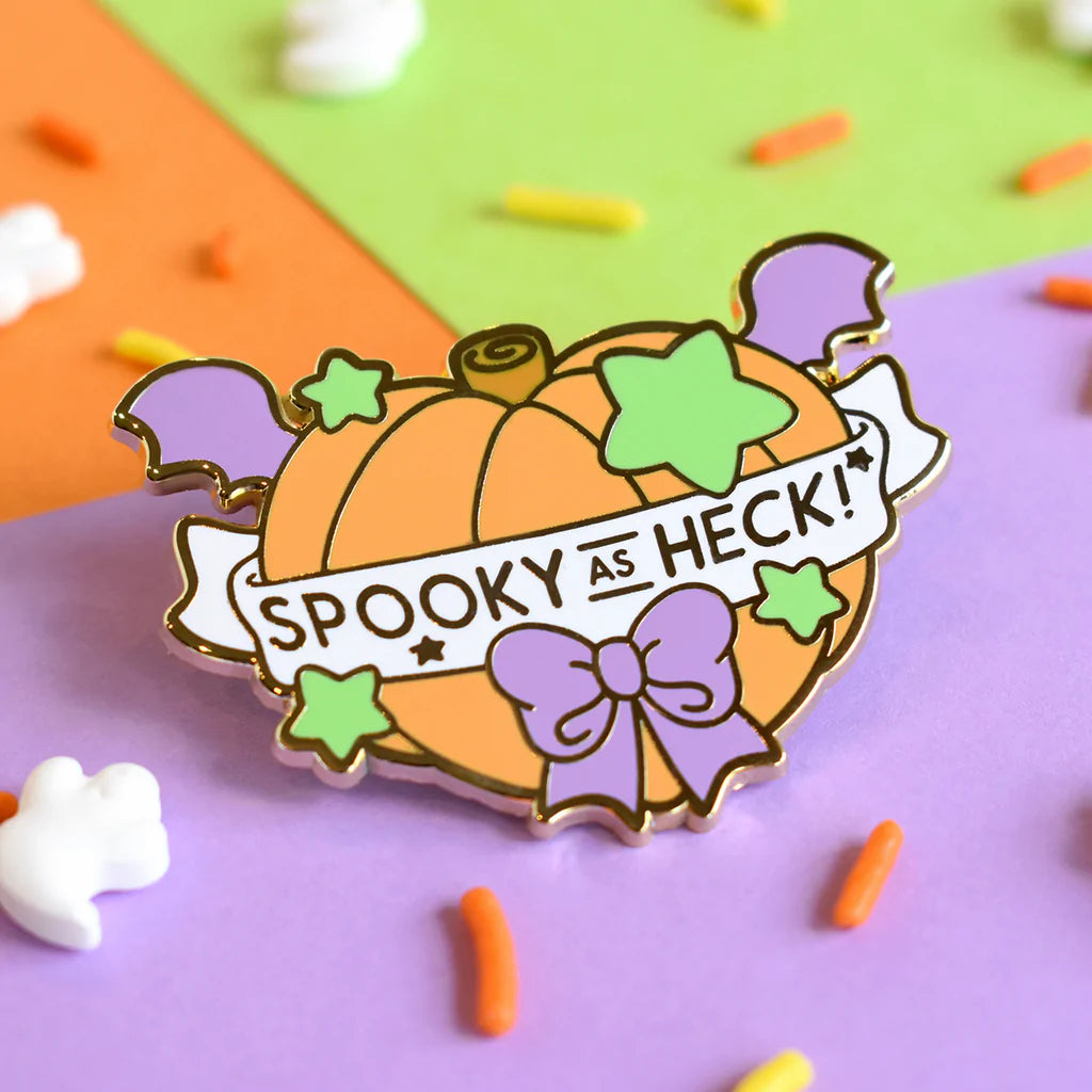 Spooky As Heck Enamel Pin