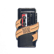 Load image into Gallery viewer, Twin Peaks - Diane Tape Recorder Lapel Pin
