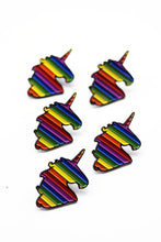 Load image into Gallery viewer, RAINBOW UNICORN ENAMEL LAPEL PIN
