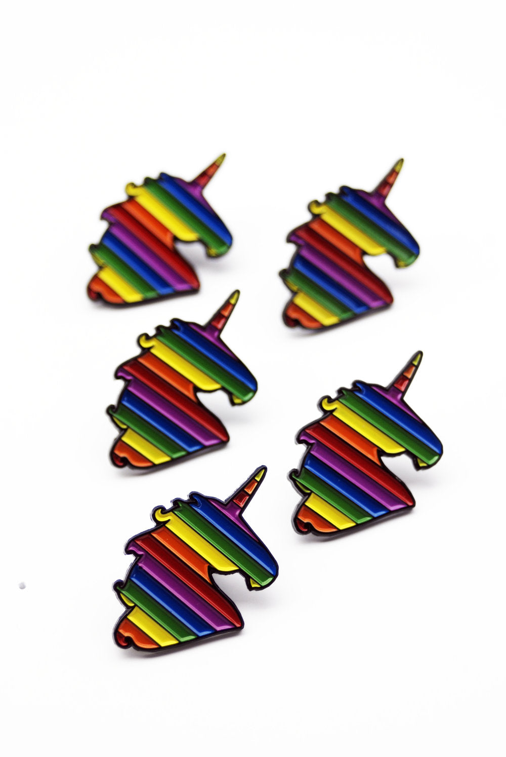 RAINBOW UNICORN ENAMEL LAPEL PIN