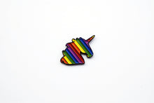 Load image into Gallery viewer, RAINBOW UNICORN ENAMEL LAPEL PIN
