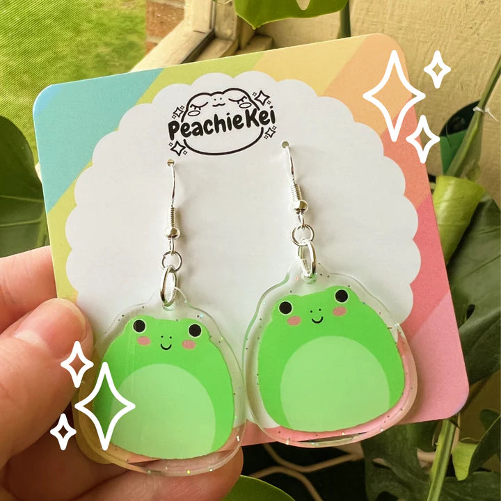 Squishy Frog Earrings