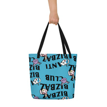 Load image into Gallery viewer, Team BizBaz - Anti BizBaz BizBaz Club Blue Tote Bag
