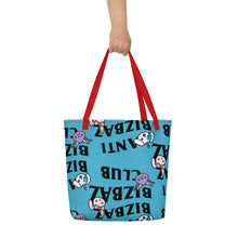 Load image into Gallery viewer, Team BizBaz - Anti BizBaz BizBaz Club Blue Tote Bag
