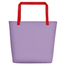Load image into Gallery viewer, RAWR - BizBaz Dino Beach Bag - Purple
