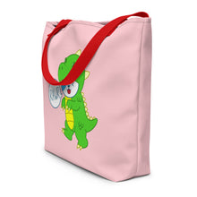 Load image into Gallery viewer, RAWR - BizBaz Dino Beach Bag - Pink

