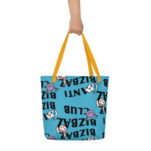 Load image into Gallery viewer, Team BizBaz - Anti BizBaz BizBaz Club Blue Tote Bag
