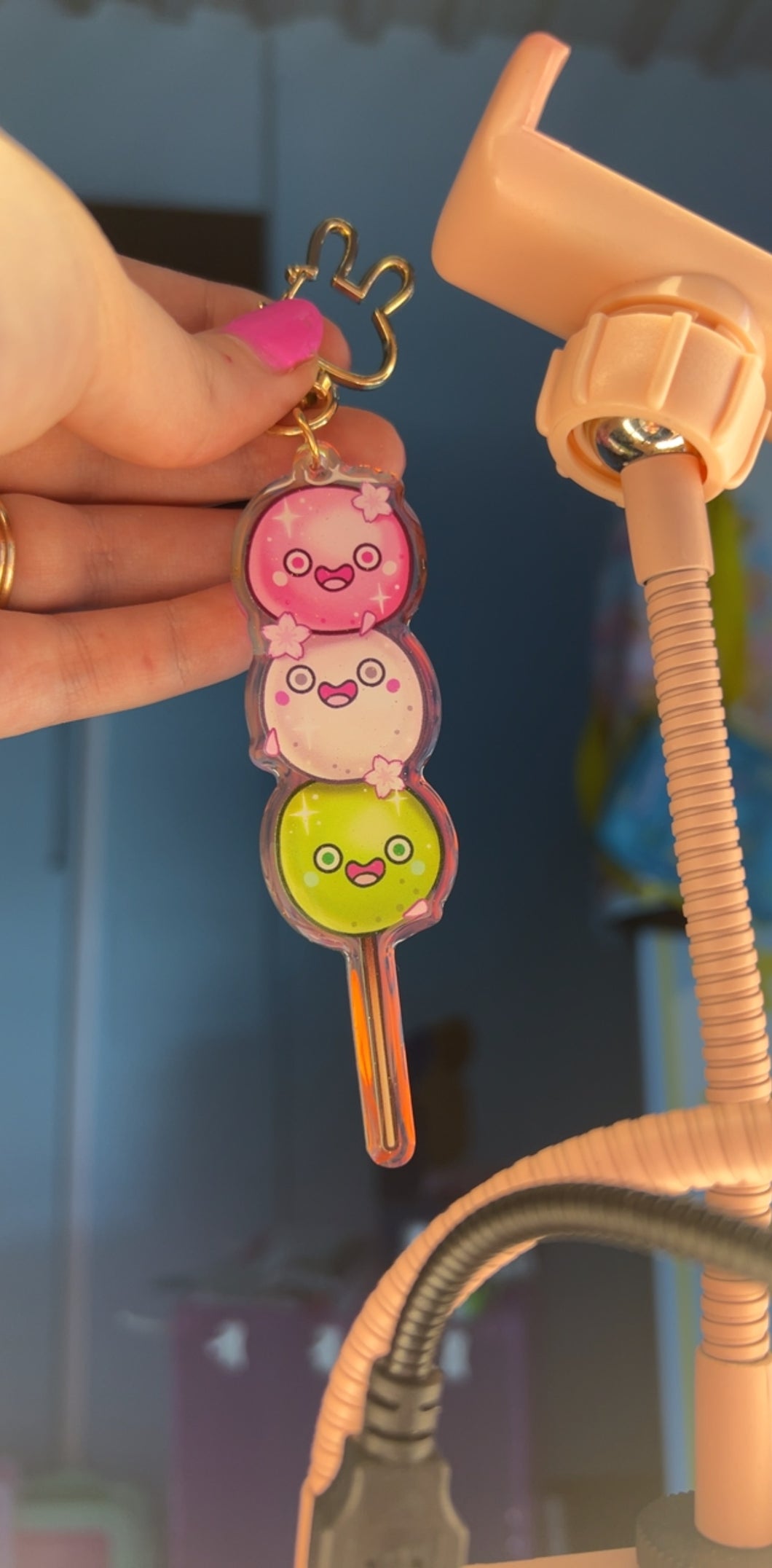 Dango Holographic Acrylic Keychain (Double-sided)