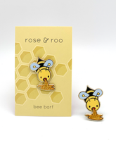 Load image into Gallery viewer, BEE BARF ENAMEL PIN
