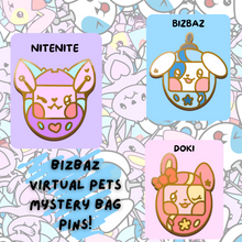 Load image into Gallery viewer, BizBaz Virtual Pets Mystery Bag Pins + Stickers!
