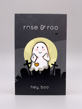 Load image into Gallery viewer, HEY BOO! ENAMEL PIN
