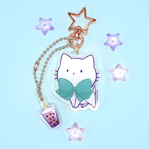 BUBBLE KITTEA ACRYLIC KEYRINGS