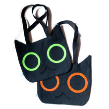 Load image into Gallery viewer, Black Cat Head Tote Bag
