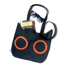 Load image into Gallery viewer, Black Cat Head Tote Bag
