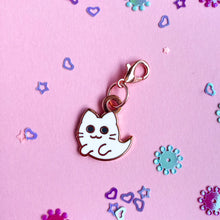 Load image into Gallery viewer, Ghost Kitty Charm
