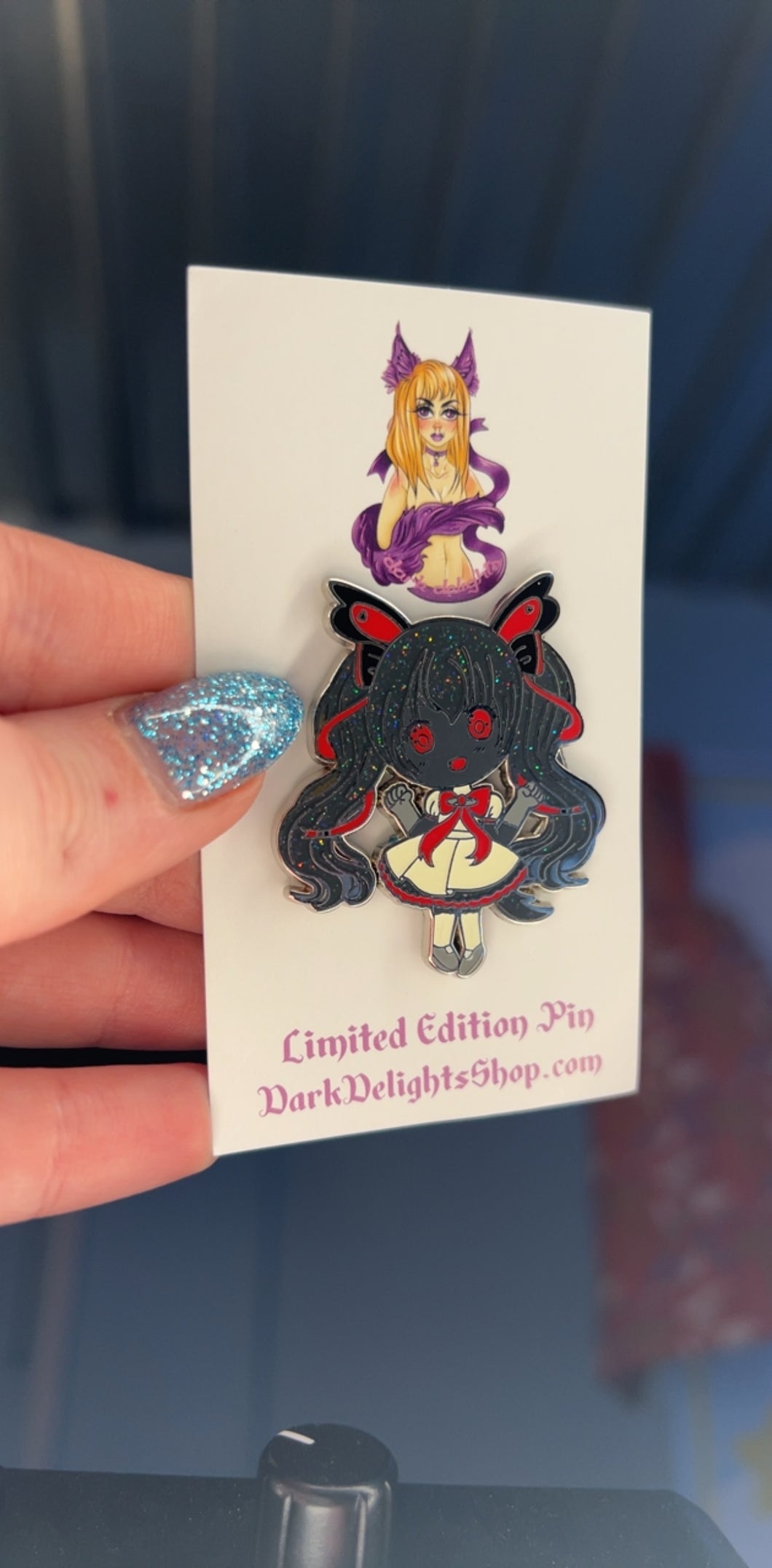 Shadow sylveon pin