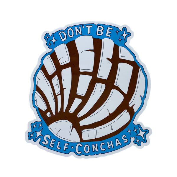 Don’t Be Self Conchas Sticker (Baby Blue)
