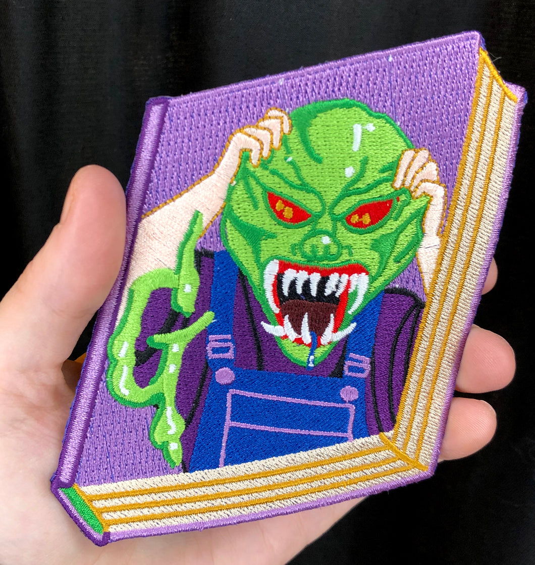 Spooky Mask Book patch