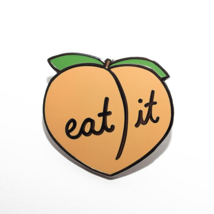 Eat It Peach Pin