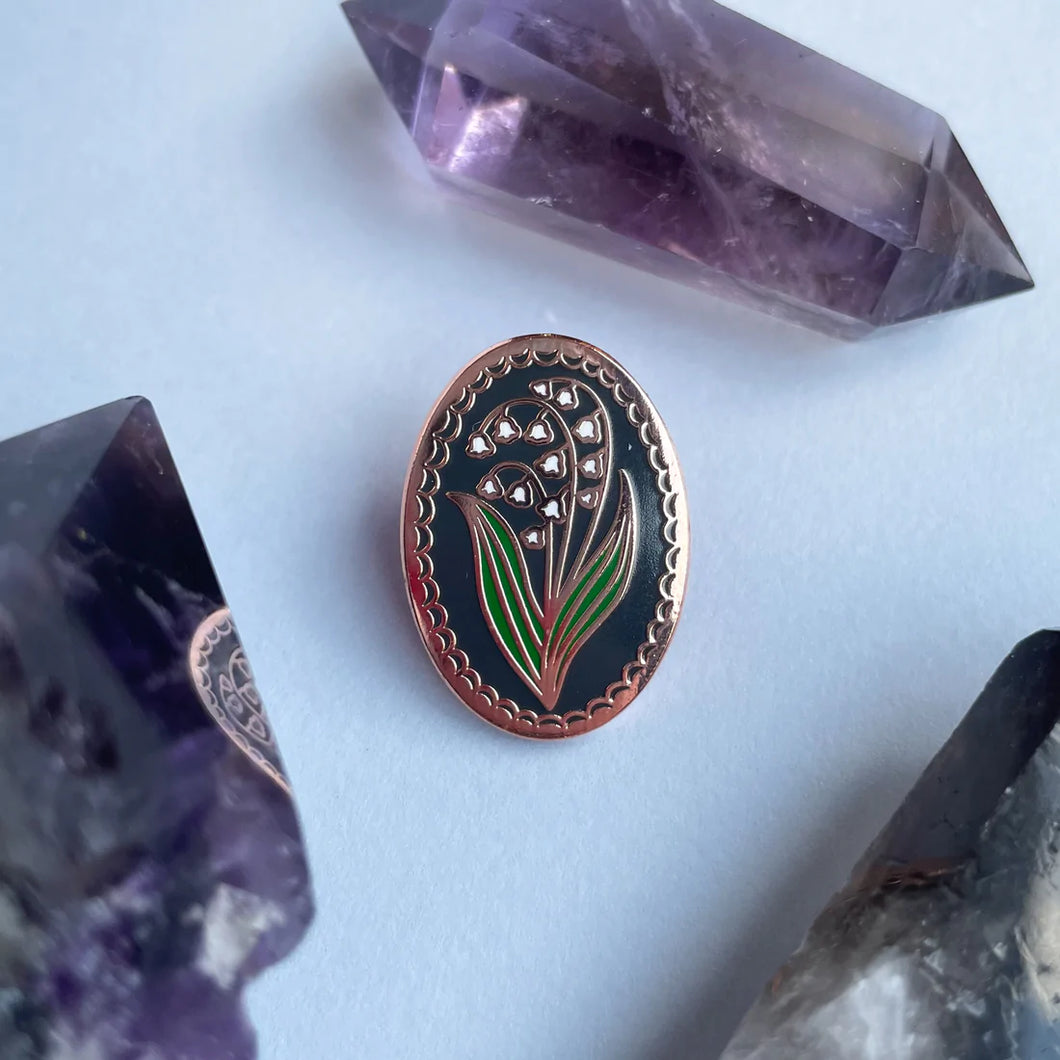 Lily of the Valley Enamel Pin