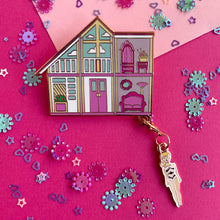 Load image into Gallery viewer, Yarnie Dream House Enamel Pin and Charm Set
