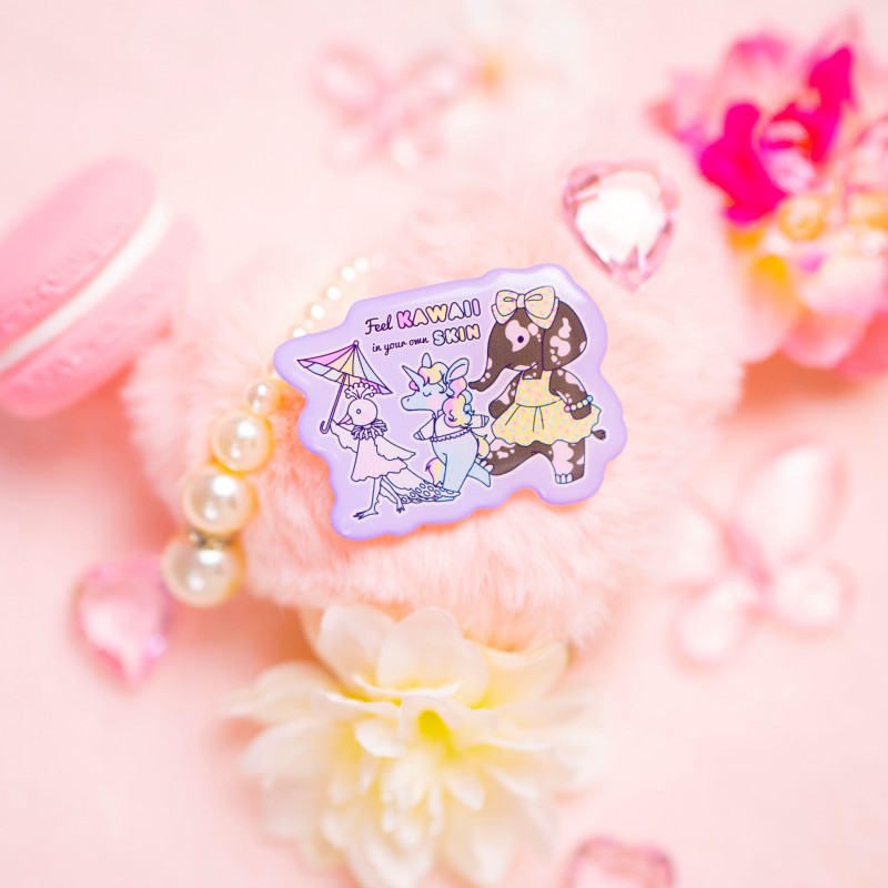 Acrylic Pin: Feel Kawaii in Your Own Skin (Rainbow Parade)