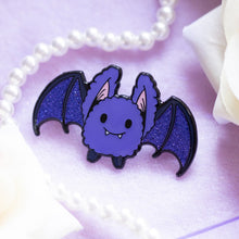 Load image into Gallery viewer, FLUFFY BAT PIN (2 COLOR OPTIONS)
