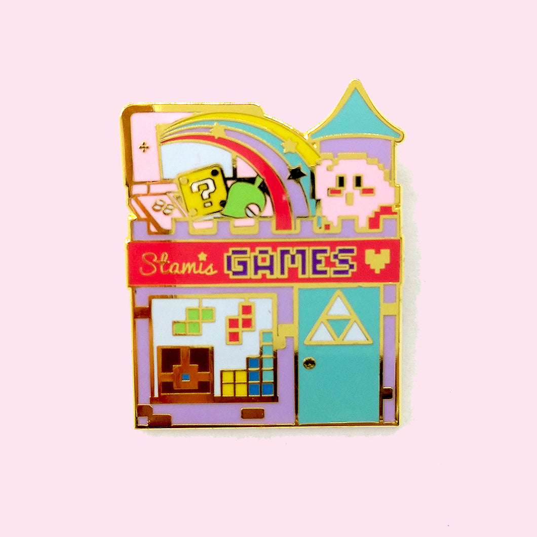 The Video Game Shop Pin