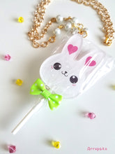 Load image into Gallery viewer, Lollipop Necklaces: Bear, Cat, or Bunny!
